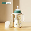 300ml Baby Drinking Cup Feeding Bottle With Straw Gravity Ball Wide Caliber Drinking Milk Water Bottle With Handle
