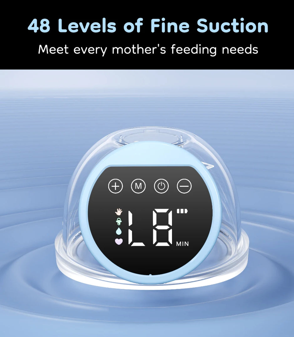 MAMIJOY Electric Breast Pumps With 19/24mm Flange Portable Hands Free Wearable Breast Pump Silent Comfort Breast Milk Extractor