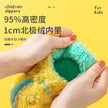 Baby cotton slippers 1-3 years old 2 men autumn/winter indoor anti slip children plush children's cotton shoes bag heel home sho