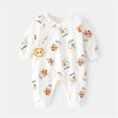 رومبير قطني مطبوع للأطفال حديثي الولادة (بنات وأولاد) ملابس كاجوال للأطفال حديثي الولادة (بنات وأولاد) ملابس ربيعية وخريفية جديدة من 0 إلى 6 أشهر