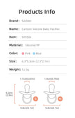 Cartoon Pattern Thumb Shape Toddlers Soothe Kids Newborn Baby Silicone Teething Pacifier