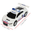 سيارة سباق تناظرية من طراز Carrera Go Scalextric بمقياس 1/64 (1:64) - سيارة سباق كهربائية عالية السرعة - لعبة سيارات سباق الشرطة