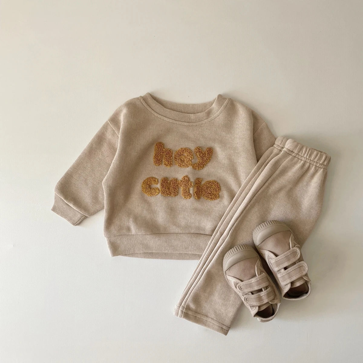 Two Piece Casual Autumn Infant Set Boys and Girls Casual Long Sleeve Top+Loose Pants Newborn Baby Clothing Set