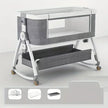 1pc Multi Functional Baby Crib with Foldable Height Adjustment Splicing Portable and Movable Bedside Swing, Cradle, Sleeping Bed