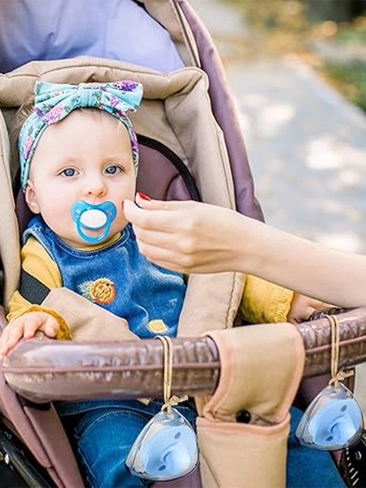 Transparent Pacifier Case Pacifier Holder Box BPA-Free Nipple Shield Case for Travel and Home