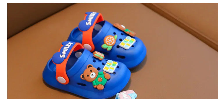 Summer Baby Girl Sandals Cute Cartoon Slippers Newborn Infant Indoor Bath Anti-slip Shoes Baby Boy Beach Sandals