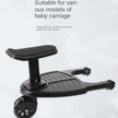 Universal Strollers Step Board Adapter with Seat Second Child Jogger Twins Scooter Baby Pram Hitchhiker Bumper