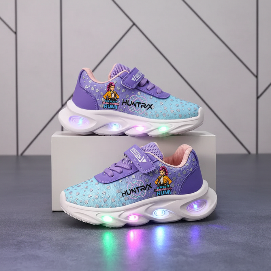 Kids' LED Glowing Sneakers – Breathable Mesh Animated Shoes for Boys & Girls