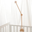 Baby Wooden Bedbell Bracket 0-12 Months Bed Bell Bracket Wooden Mobile Newborn Crochet Bed Bell Hanging Toys Newbaby Rattle Toys