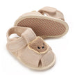 Cute Bear Soft Sole Comfortable Sandals for Infants and Toddlers Baotou Anti Kick First Step Shoes 0-18 Months