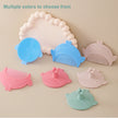 2pcs Set Infant Silicon Head Massager Fetal Head Fat Comb Toddler Bathing Soft Comb Newborn Hair Cleaning Baby Care Accessories