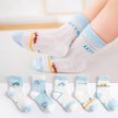 5 PAir Set Children Socks Summer Fishnet Boy Socks Spring Summer Thin Mesh Boat Socks Boys Girls Short Socks