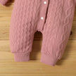 0-18 Month Newborn Baby Romper Boys Girls Cute Ears Solid Hooded Long Sleeve Baby Bodysuit Clothes Infant Autumn&Winter Costumes