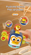 Baby Busy Board Cube Montessori Sensory Toys for Toddler Educational Learning Activities Travel Toy Lock Box Fine Motor Skill