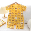 Infant Toddler Crawling Clothes Cotton Summer Boys Girls Thin Baby Short Sleeve Romper Children's Onesie
