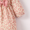 Baby Girls Summer Long Sleeve Printing Love With Bowknot  For Casual Daily Cotton Jumpsuit