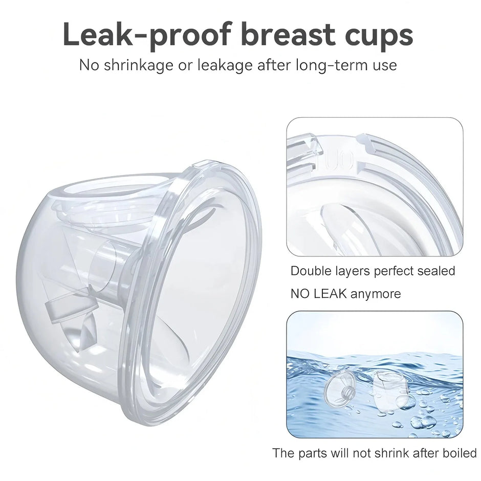 New Wearable Electric Breast Pumps Portable Hands Free Breast Pump Silent Comfort Breast Milk Extractor Collector 1PCS