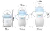 New 1PCS 150/240/330ML Baby PP Bottle Newborn Baby Bottle with Handle Milk Bottle Feeding Baby Bottles Newborn Feeding Supplies