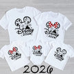 Disney Trip Mickey Minnie Mouse Family Matching Shirts Cotton Dad Mom Bro Sis Kids T Shirt Baby Rompers Matching Clothes