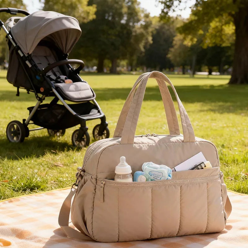 Multifunctional Travel Duffel Bag: Baby Diaper Bag, Gym & Hospital Bag with Waterproof Compartment