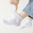 Summer White Mesh Children Cotton Socks Boys Girls Sports socks Spring Baby Skin-friendly Cotton socks  5Pairs