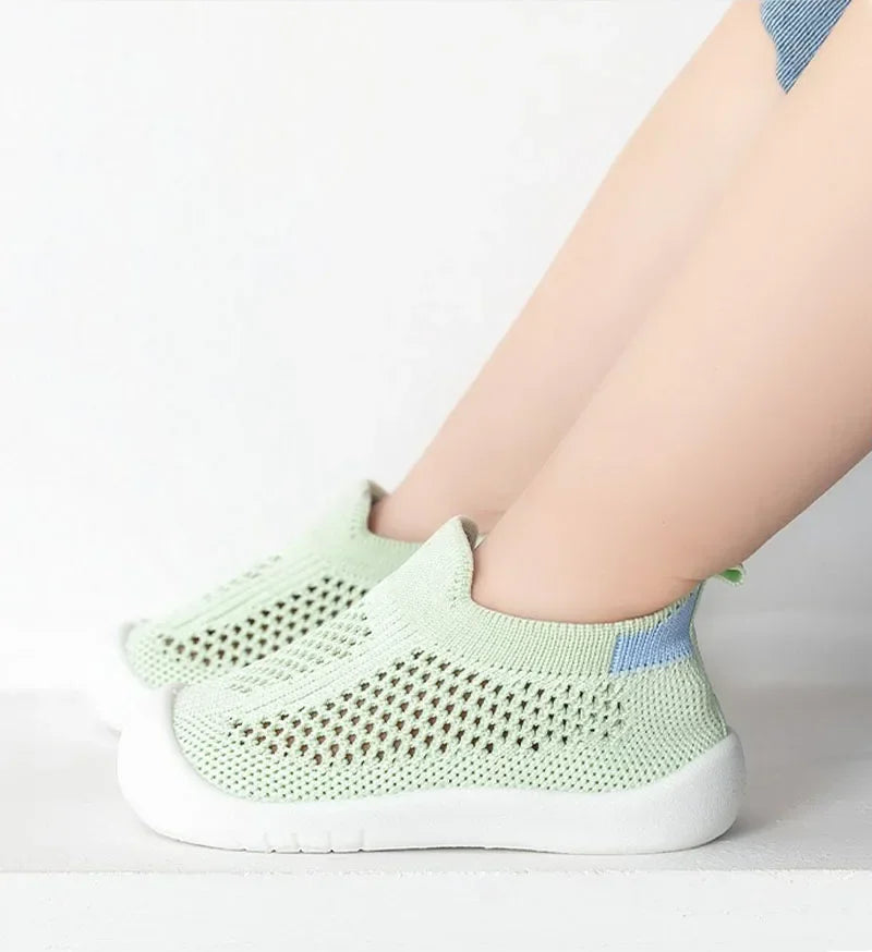 Breathable Mesh Toddler Sneakers (0-3T)
