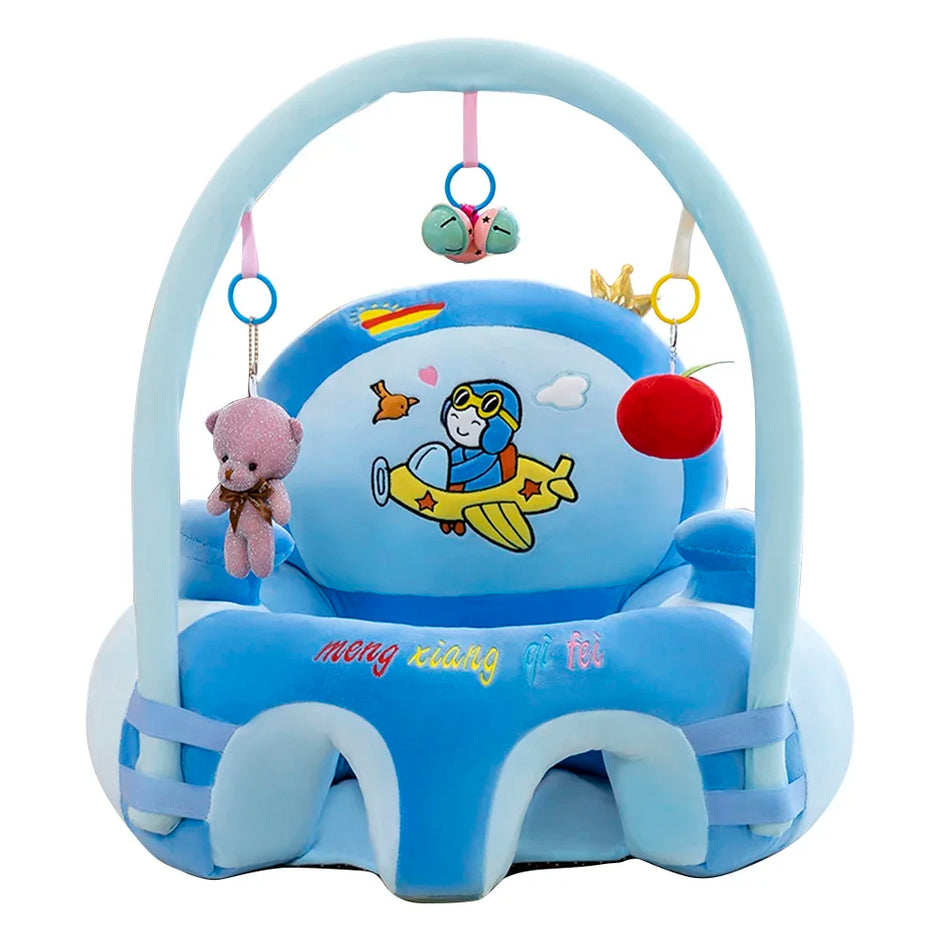 Baby Feeding Safety Seat Skin Cartoon Plush Learning Sit Chair Without Cotton Chair Case Kids Skin Seat Sofa