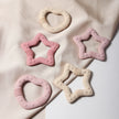 New star silicone teether Food Grade heart baby Teething toy