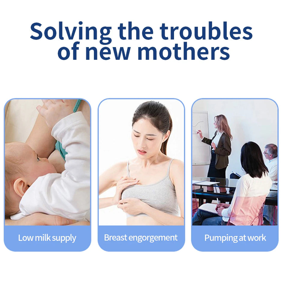 Wearable Breast Pump Hands Free Electric Breast Pumps Comfort Milk Collector Lightweight with LED Display 4 Modes & 12 Levels