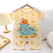 Infant Toddler Crawling Clothes Cotton Summer Boys Girls Thin Baby Short Sleeve Romper Children's Onesie