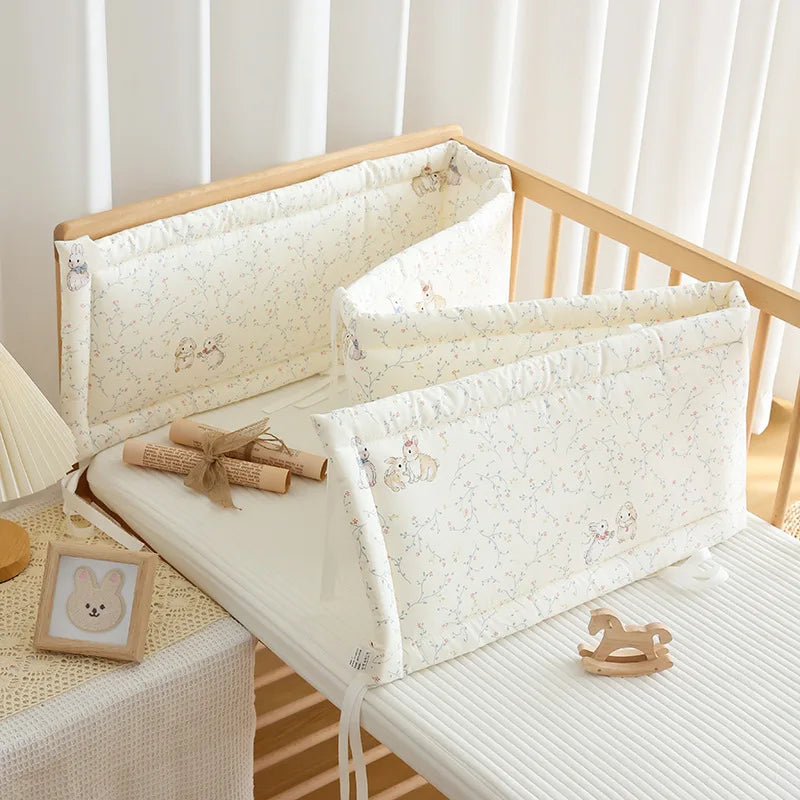 2026 Baby Crib Fence Soft Cotton Bag Anti-collision Strip Children's One-piece Bed Fence Spliced Bed Protection Cloth Baby Fence