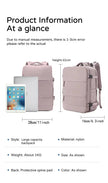 Large capacity women's dry wet separation backpack, commuting computer bag, multifunctional waterproof backpack