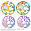 Soft Baby Grasping Ball Rattles with Bell Ball Early Education Educational Sensory Toy Random Color）