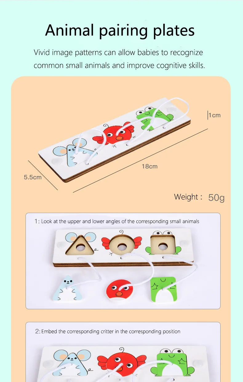 Busy Board Accessories DIY Toy Part Wooden Toys Metal Locks Leather Buckle Montessori Educational Games Intellectual Development