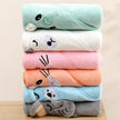 Toddler Baby Hooded Towels Super Soft Newborn Kids Bathrobe Warm Sleeping Swaddle Wrap for Boys Girls Coral Velvet Wrap Blanket