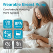 MAMIJOY Wearable Breast Pump 4 Modes & 36 Levels Portable Electric Breast Pumps Comfort Milk Collector Hands Free Low Niose EB46