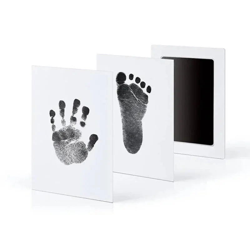 مجموعة بصمات أيدي وأقدام الأطفال غير السامة، تذكارات للأطفال، وسادة حبر لبصمة حديثي الولادة لهدايا الأطفال حديثي الولادة