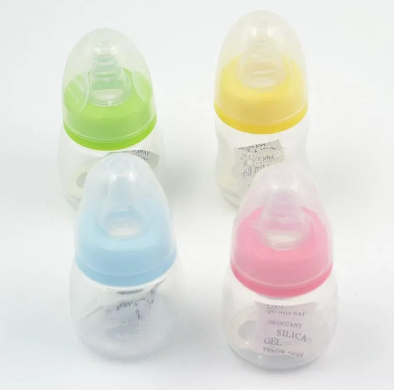 60ML Baby Bottle Portable Safe PP Plastic Mini Baby Bottle Kids Nursing Care BPA Free Infant Milk Fruit Juice Feeding Bottle