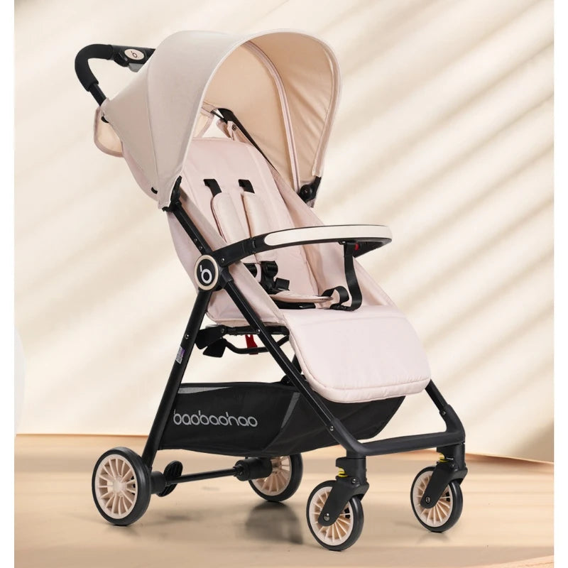A5 High View Baby Stroller Lightweight Foldable Baby Stroller Can Sit or Lie Portable Pocket Baby Stroller