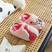 Baby cotton slippers 1-3 years old 2 men autumn/winter indoor anti slip children plush children's cotton shoes bag heel home sho