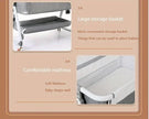 1pc Multi Functional Baby Crib with Foldable Height Adjustment Splicing Portable and Movable Bedside Swing, Cradle, Sleeping Bed