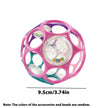 Soft Baby Grasping Ball Rattles with Bell Ball Early Education Educational Sensory Toy Random Color）