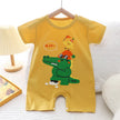 Infant Toddler Crawling Clothes Cotton Summer Boys Girls Thin Baby Short Sleeve Romper Children's Onesie