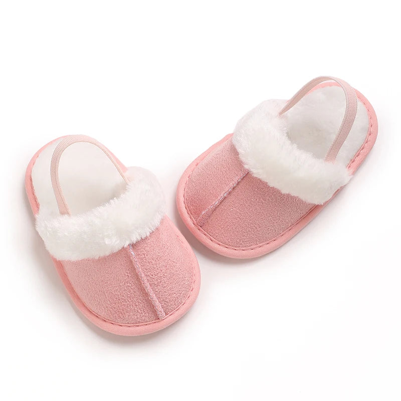 Cozy Plush Baby Slippers (0-18M)