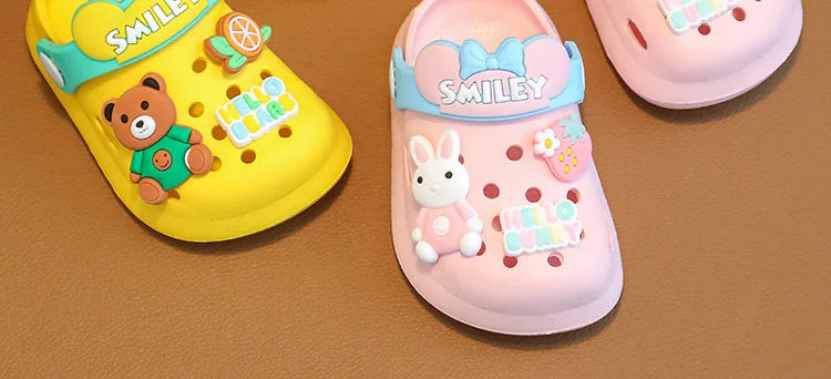 Summer Baby Girl Sandals Cute Cartoon Slippers Newborn Infant Indoor Bath Anti-slip Shoes Baby Boy Beach Sandals