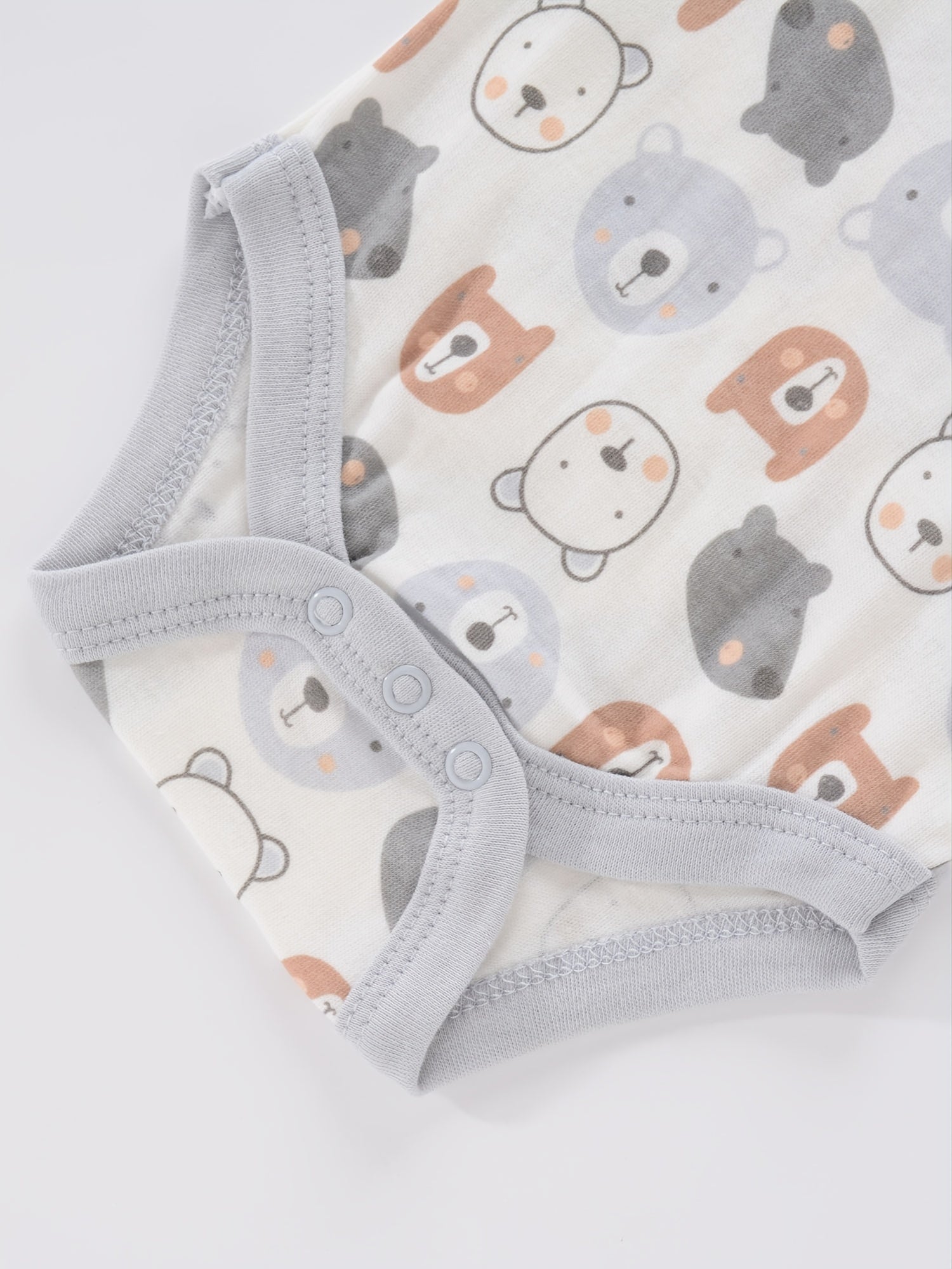 4PCS Newborn Infant Romper Short Sleeve Round Neck Cartoon Animal Flowers Print Bodysuit Onesies For Baby Boys And Girls Clothes