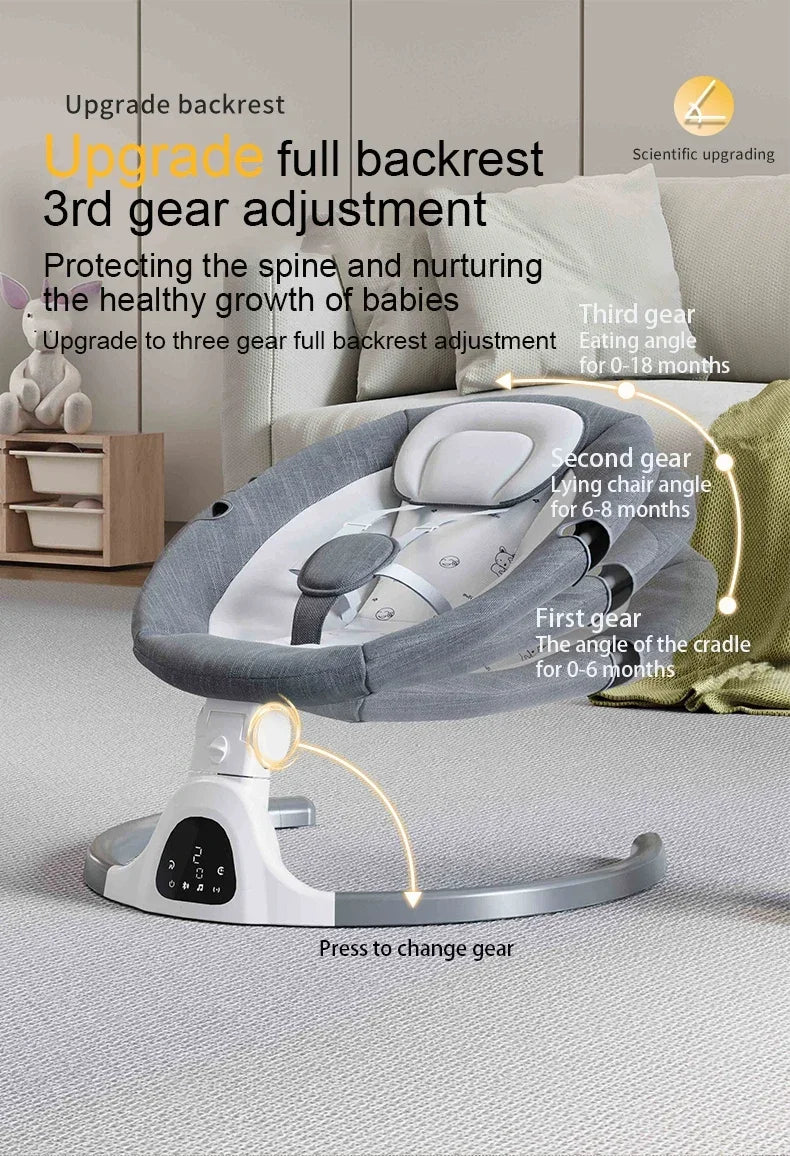 Multipurpose Electric Baby Sleep Rocking Chair Automatic Swing Infant Rocker Comfort Cradle Stroller Toys for Baby 0-3 Years Old