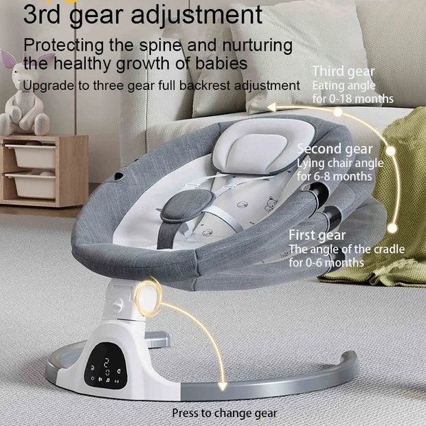 Multipurpose Electric Baby Sleep Rocking Chair Automatic Swing Infant Rocker Comfort Cradle Stroller Toys for Baby 0-3 Years Old