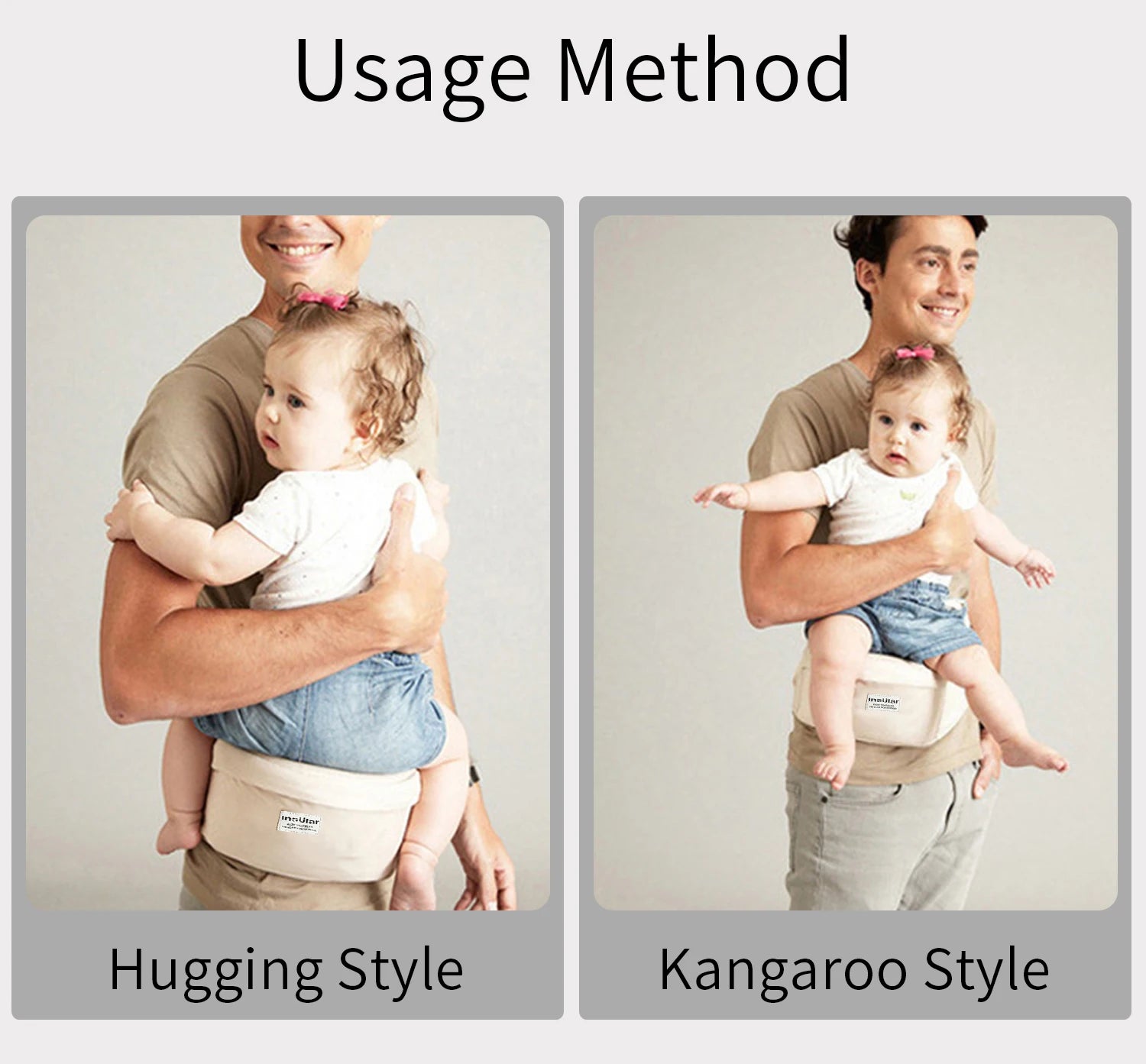 Baby Carrier Waist Stool Walkers Baby Sling Hold Waist Belt Backpack Hipseat Belt Kids Adjustable Infant Hip Seat