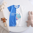Infant Toddler Crawling Clothes Cotton Summer Boys Girls Thin Baby Short Sleeve Romper Children's Onesie